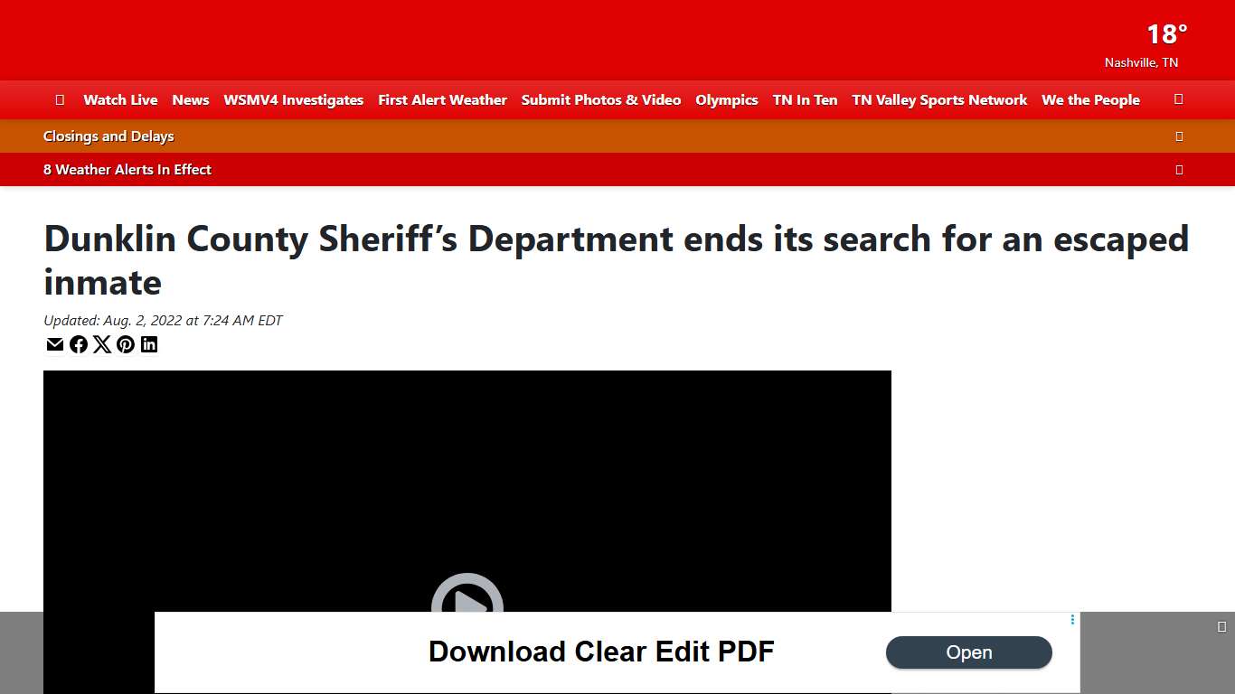 Dunklin County Sheriff’s Department ends its search for an escaped inmate