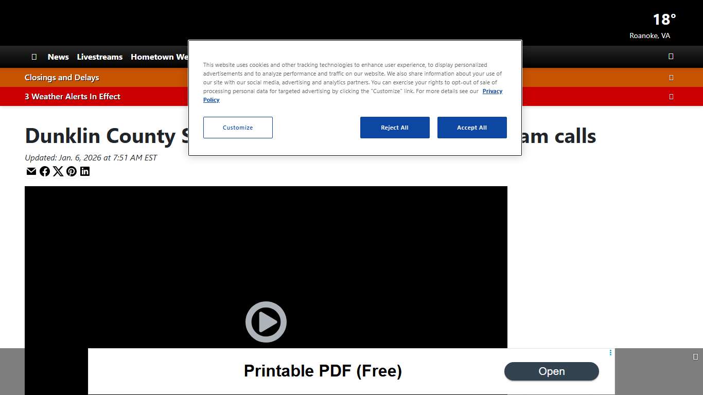 Dunklin County Sheriff’s Office warns of warrant scam calls