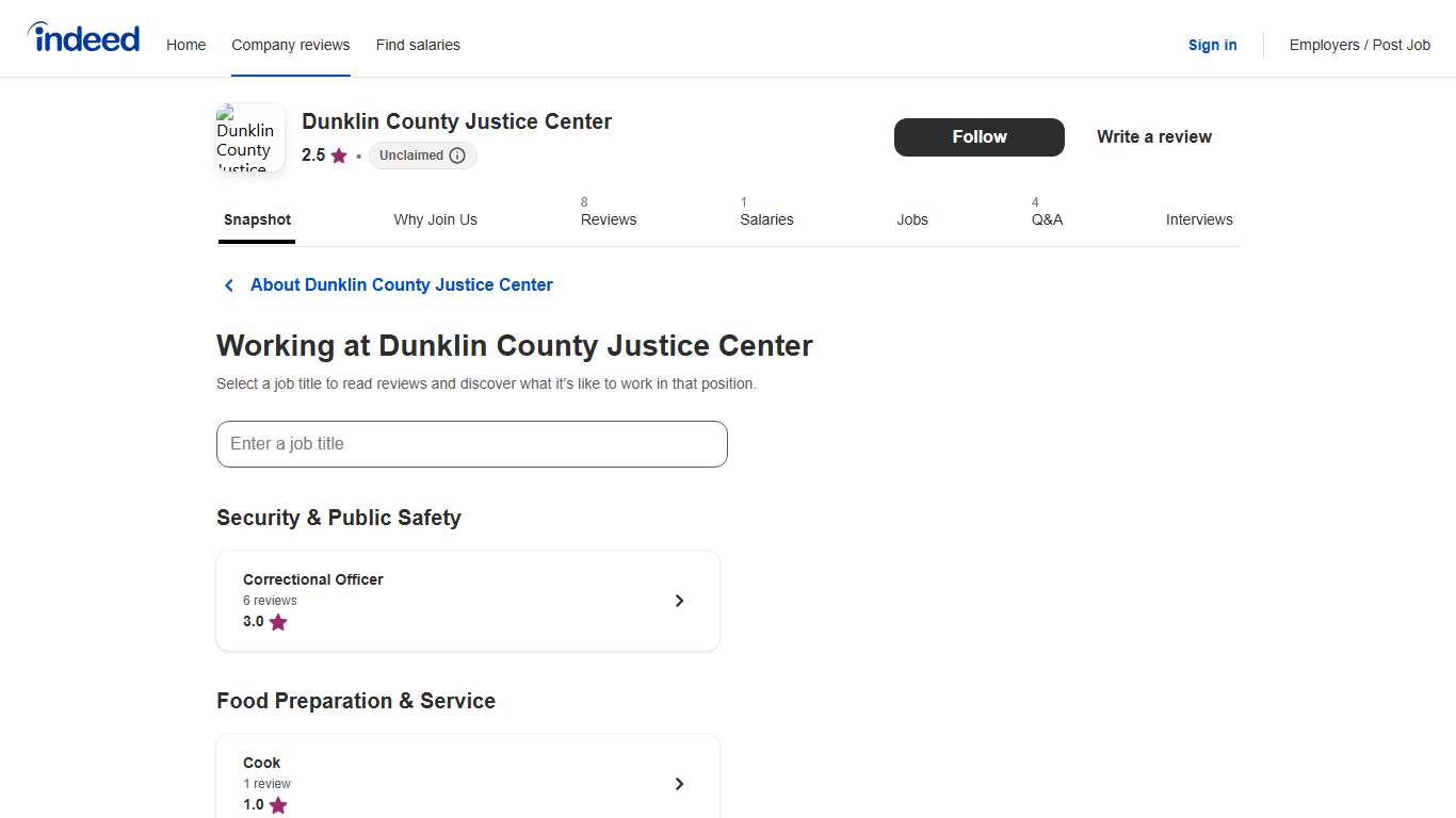 All Dunklin County Justice Center job titles Indeed.com